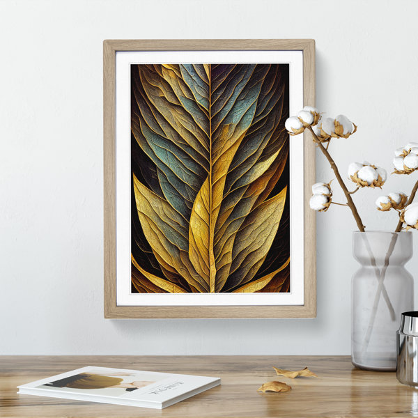 Marlow Home Co. The Unusual Leaf Single Picture Frame Painting